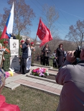 Сегодня, 9 мая в селе Малое озеро, Шарыповского района почтили память погибших земляков.